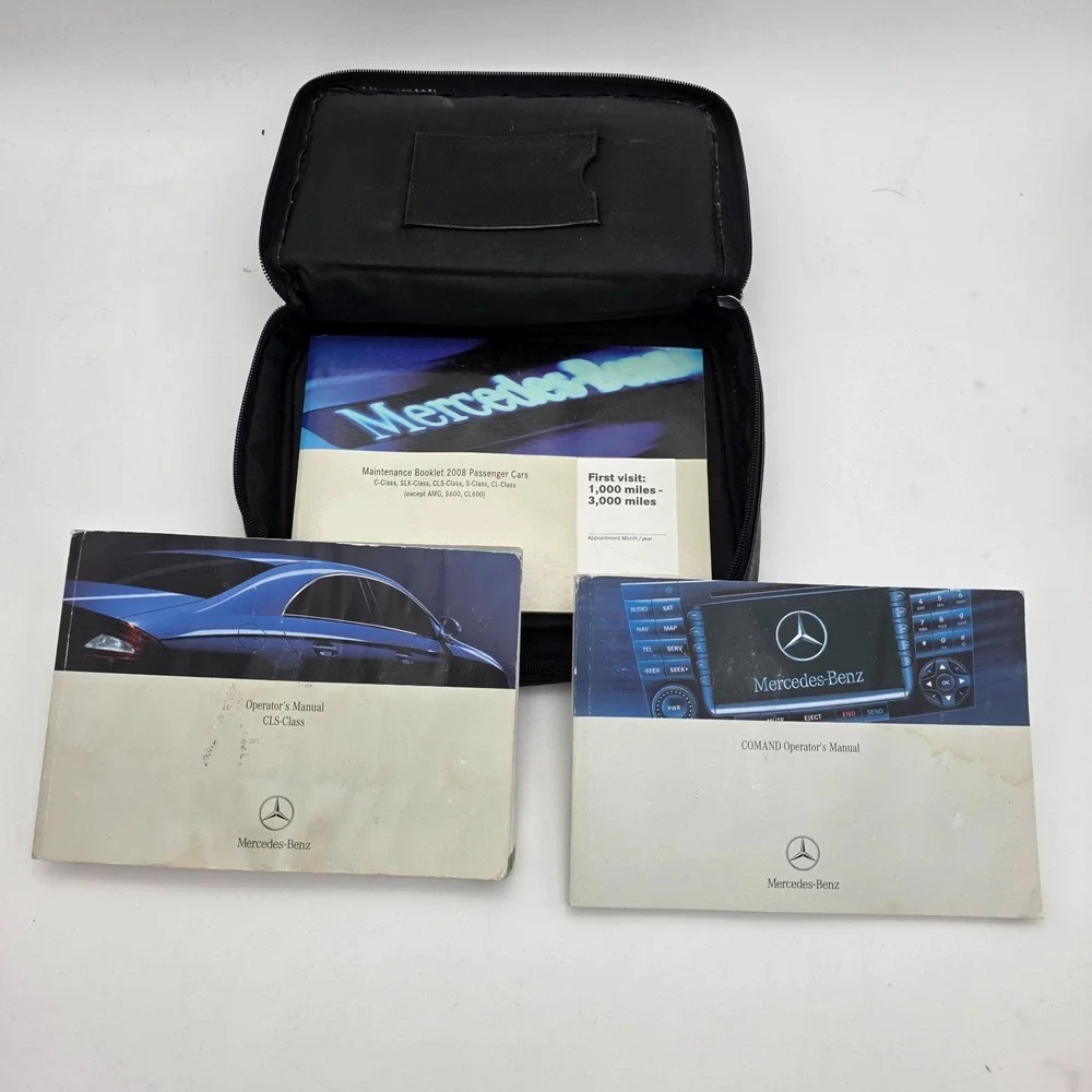 08 2008 Mercedes Benz Command, Operators owners manual Maintenance Leather Case